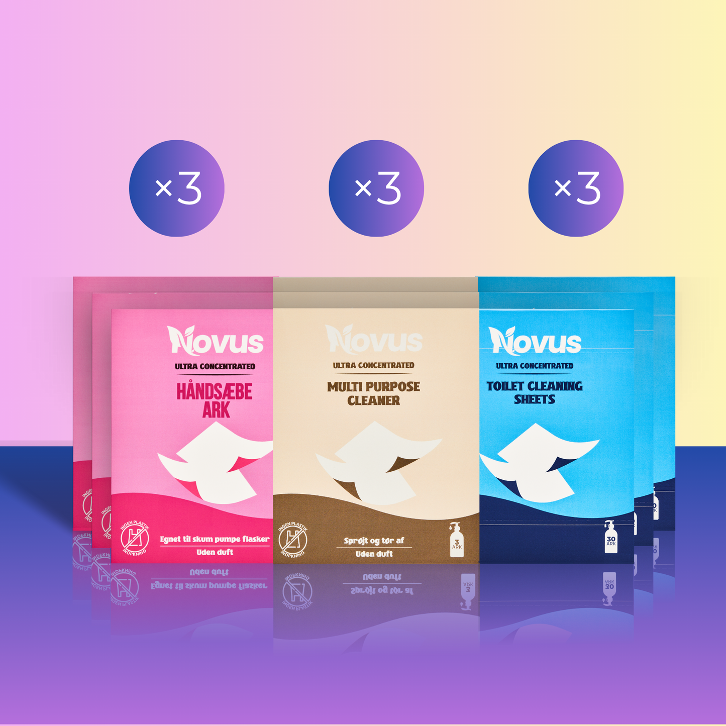 Håndsæbe + Multirengøring + Toiletrens(SPAR 50%)