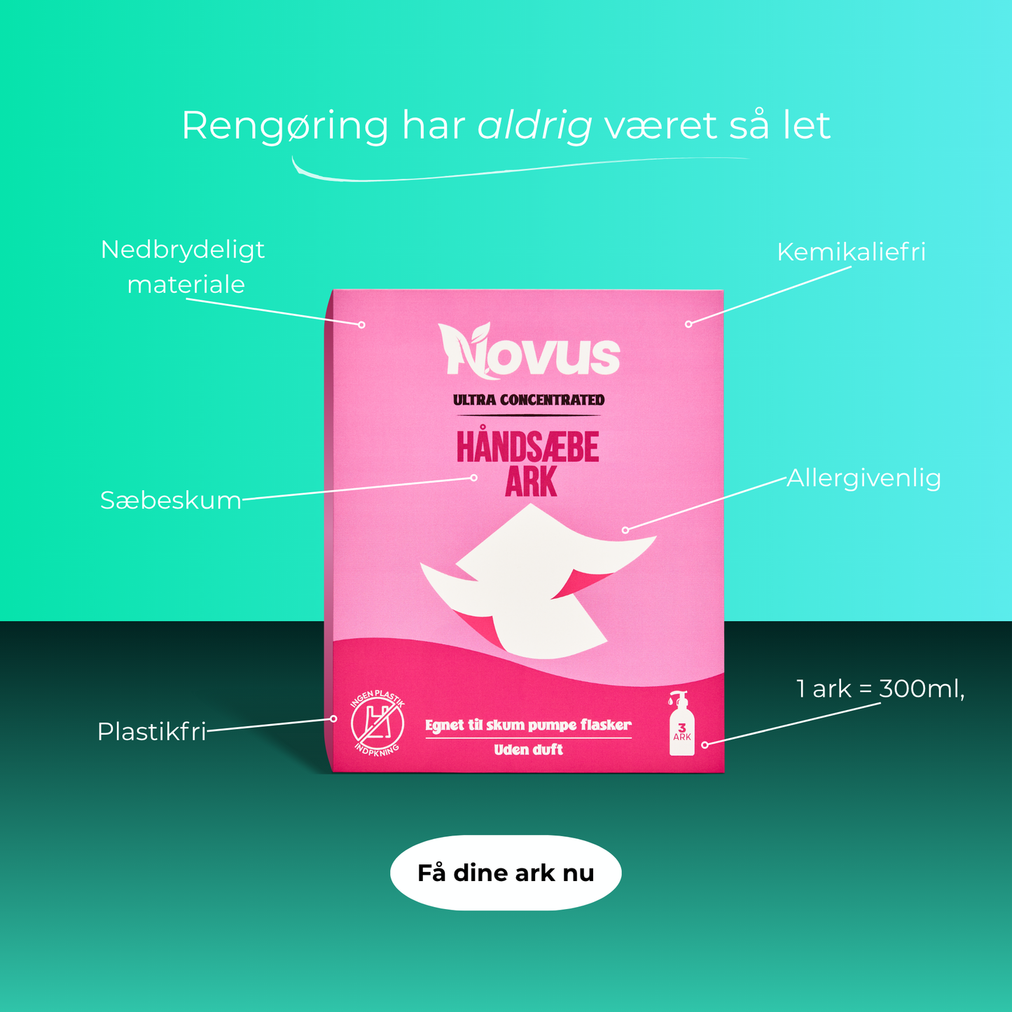 Håndsæbe + Multirengøring + Toiletrens(SPAR 50%)