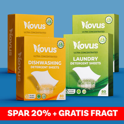 Startpakke 2x Opvask + 2x Tøjvask (SPAR 20% + GRATIS FRAGT)